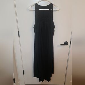 Women’s Black Sleeveless HI-Low HEM Maxi Dress